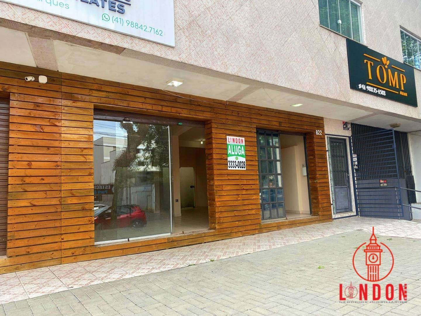 Loja para locacao no Agua Verde em Curitiba com 55m² por R$ 3.375,00