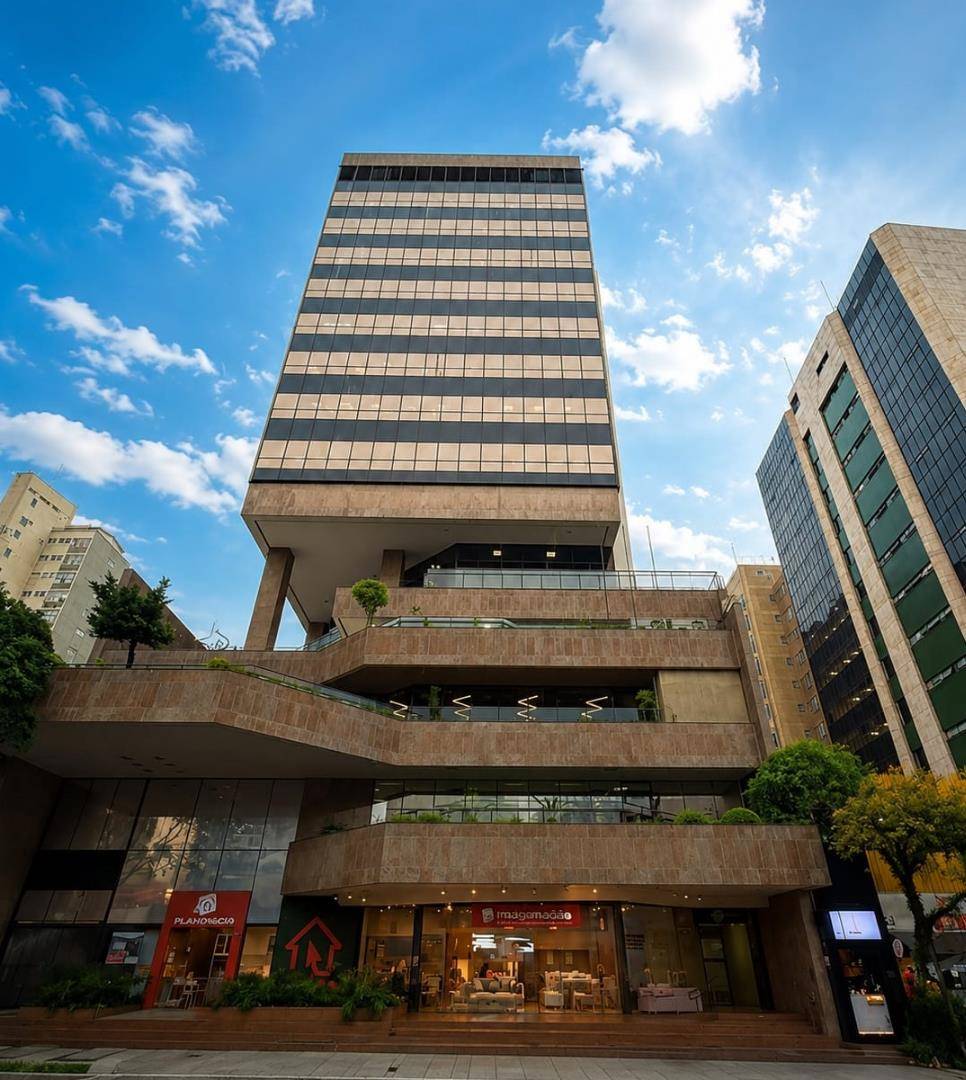 Cjto Comercial/sala para locacao no Centro em Curitiba com 159m² por R$ 9.875,00
