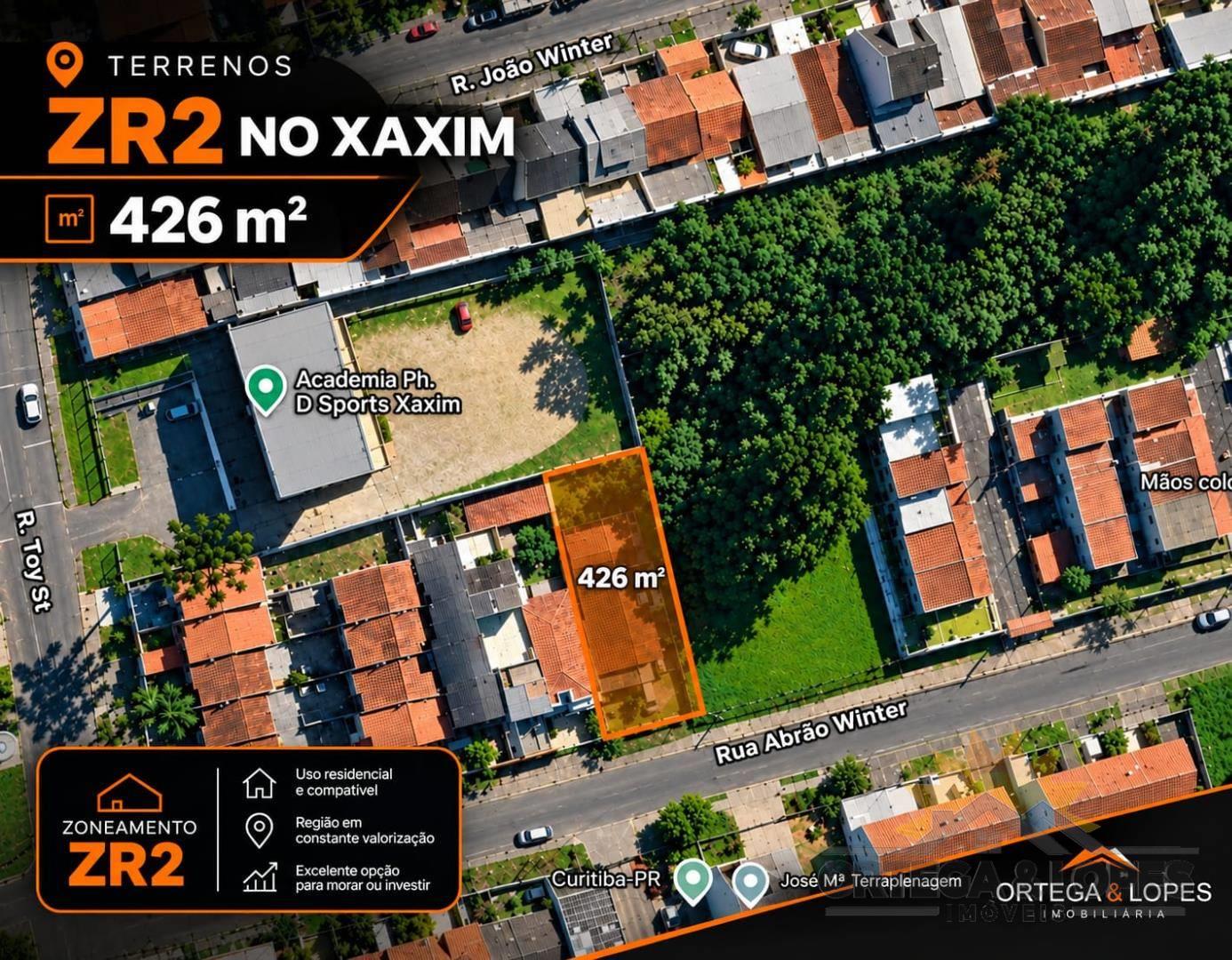 Terreno para venda no bairro Xaxim em Curitiba/   com 426m² por R$ 495.000,00