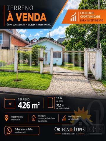 Terreno para venda no Xaxim em Curitiba com 426m² por R$ 495000