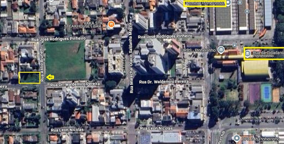 Terreno / Lote para venda no Capao Raso em Curitiba com 552m² por R$ 950.000,00