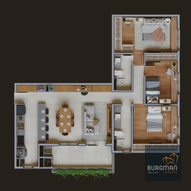 Cobertura para venda no Fanny em Curitiba com 200m² por R$ 1.120.000,00