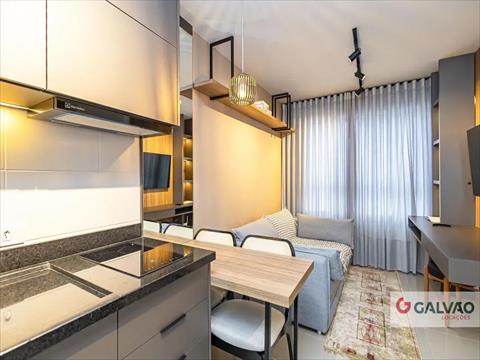 Apartamento para locacao no Centro em Curitiba com 29m² por R$ 3.200,00
