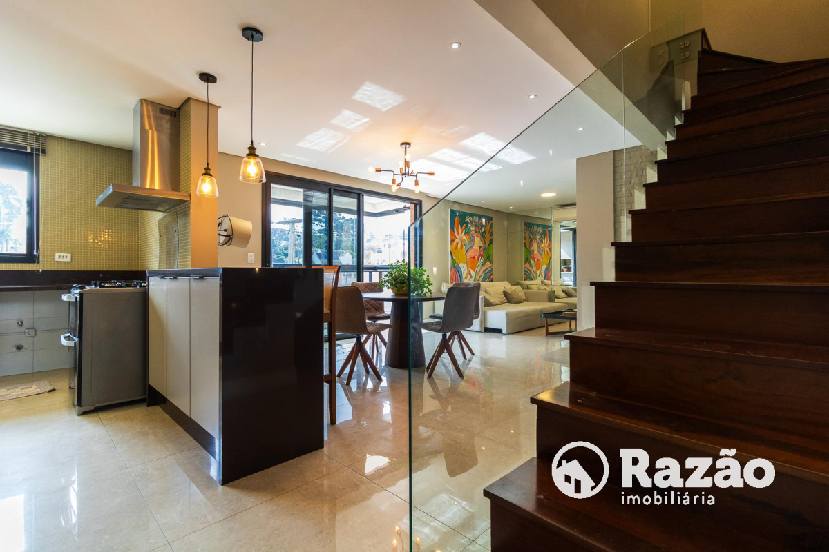 Apartamento para locacao no Mercês em Curitiba com 182,07m² por R$ 6.500,00