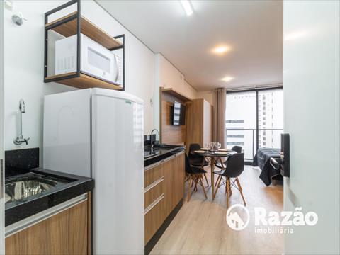 Apartamento para locacao no Centro em Curitiba com 43,00m² por R$ 2.800,00