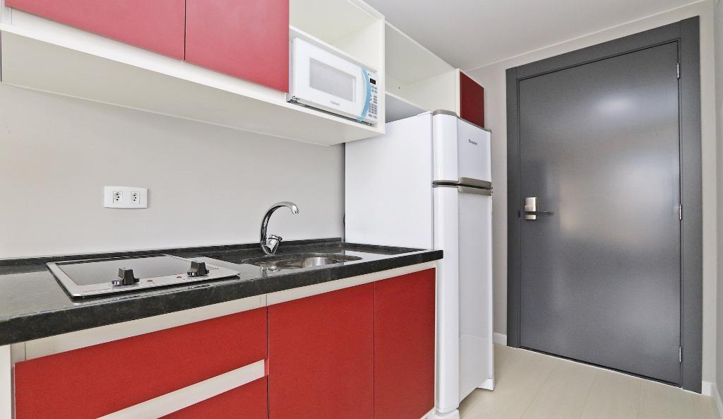 Apartamento para locacao no Centro em Curitiba com 26,00m² por R$ 1.750,00