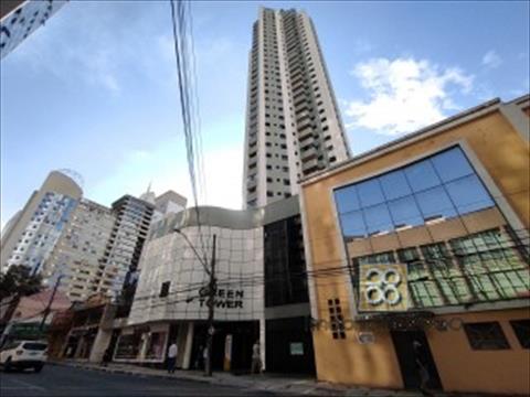 Apartamento para locacao no Centro em Curitiba com 67,00m² por R$ 1.850,00