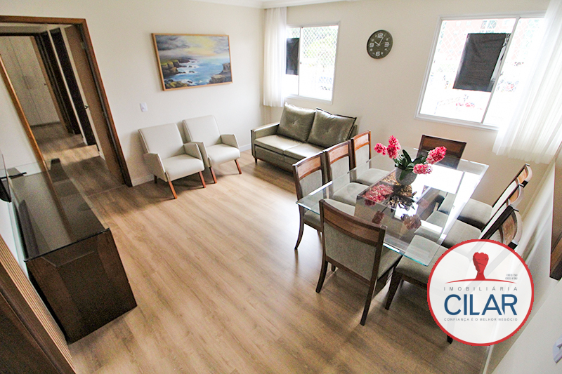 Apartamento para locacao no Mercês em Curitiba com 109,62m² por R$ 3.400,00