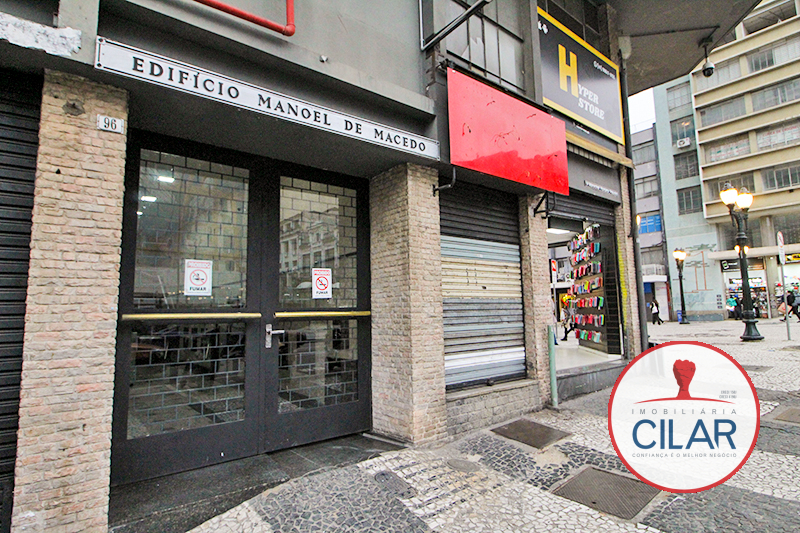 Imóveis Comerciais para locacao no Centro em Curitiba com 58,3m² por R$ 1.250,00