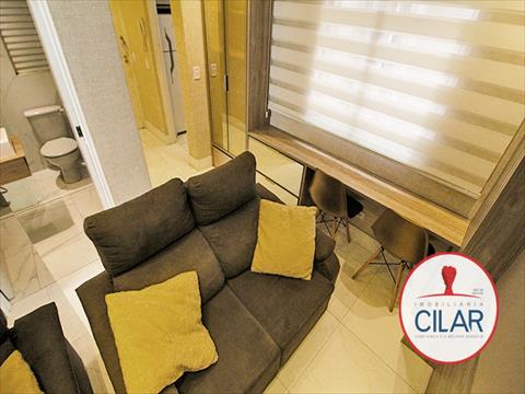 Apartamento para locacao no Bigorrilho em Curitiba com 28,00m² por R$ 1.500,00