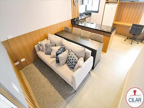 Apartamento para locacao no Centro em Curitiba com 34m² por R$ 2.100,00