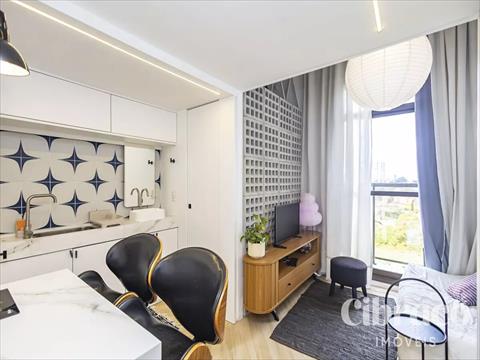 Studio para locacao no Mossunguê em Curitiba com 21m² por R$ 2.100,00
