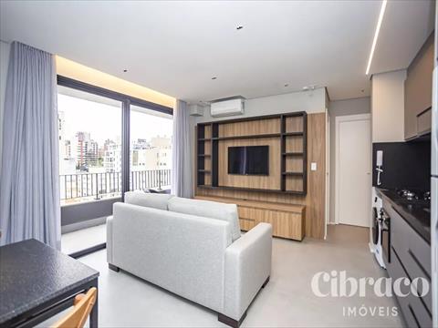 Apartamento para locacao no Bigorrilho em Curitiba com 53m² por R$ 7.290,00