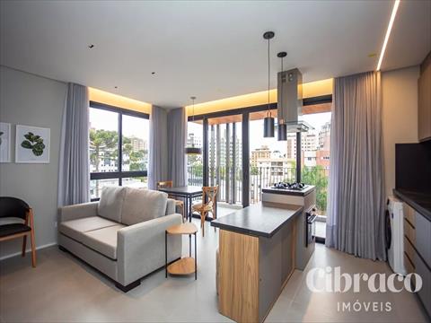 Apartamento para locacao no Bigorrilho em Curitiba com 54m² por R$ 7.490,00