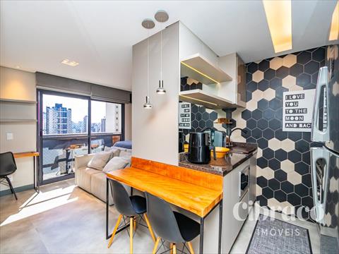 Apartamento para locacao no Rebouças em Curitiba com 38m² por R$ 3.390,00