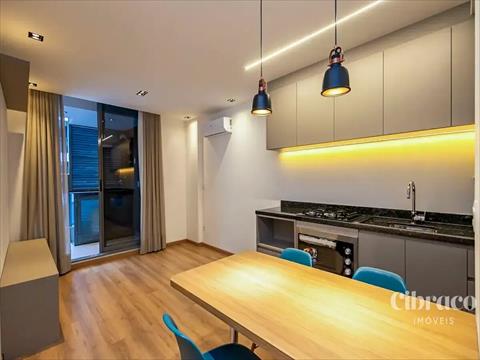 Apartamento para locacao no Campina do Siqueira em Curitiba com 47m² por R$ 3.500,00