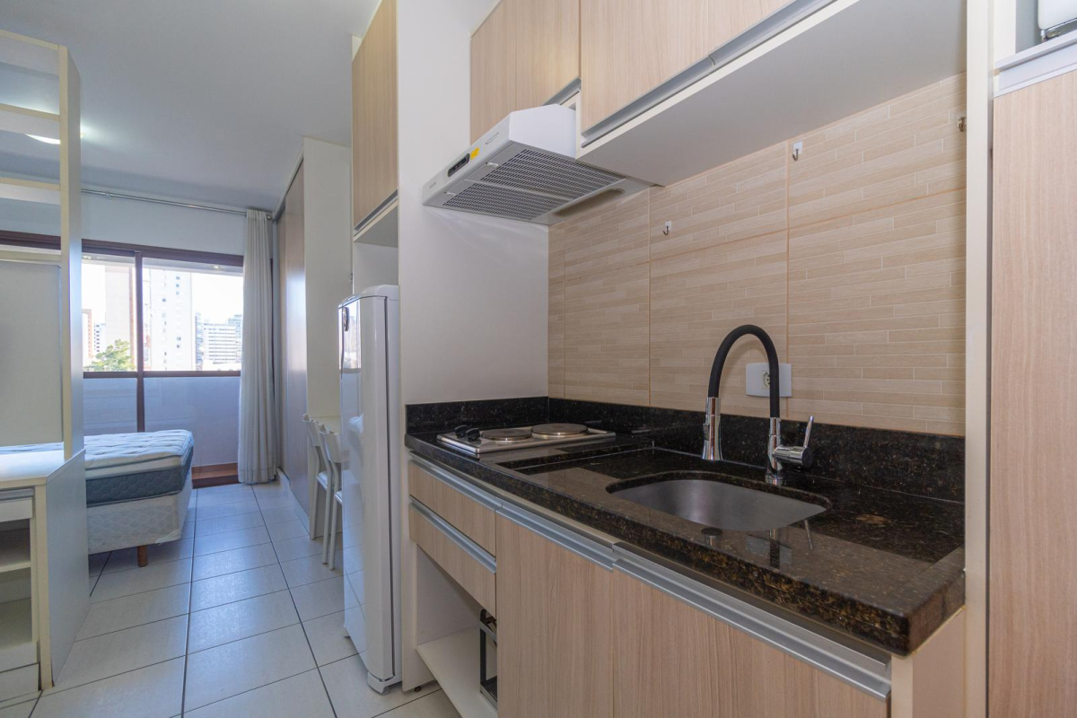 Apartamento para locacao no Centro em Curitiba com 38,24m² por R$ 1.800,00