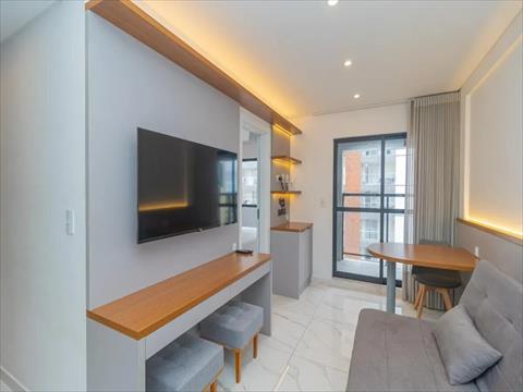 Apartamento para locacao no Portão em Curitiba com 32m² por R$ 2.400,00
