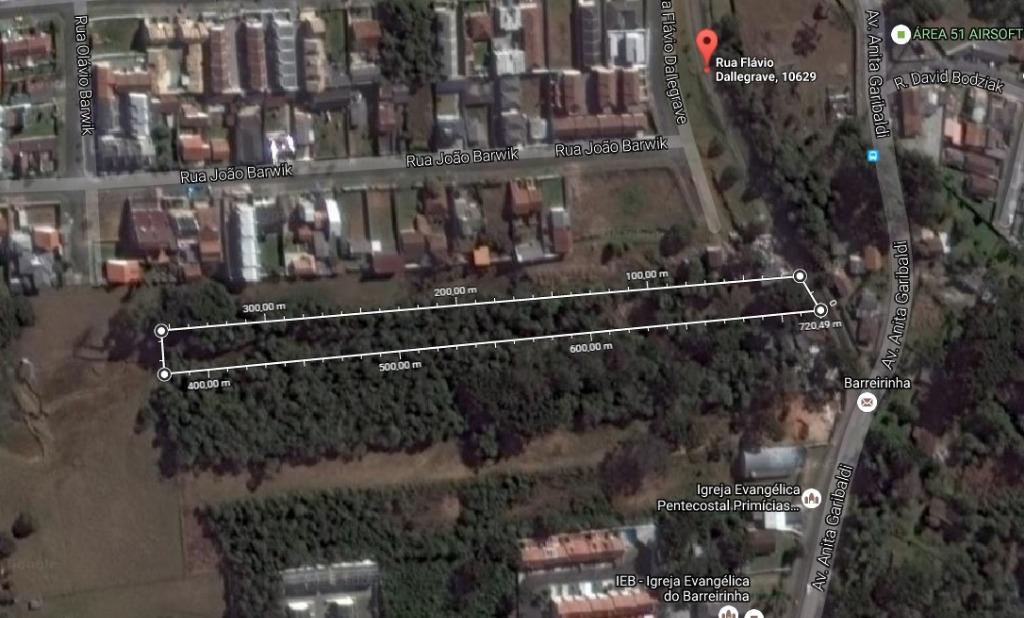 Terreno para venda no Cachoeira em Curitiba com 6.920,00m² por R$ 4.100.000,00